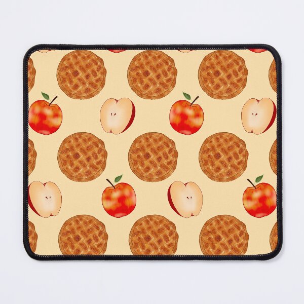 Item preview, Apple Pie Pattern – Whole Pies, Red Apples, and Apple Slices on Warm Cream Background designed and sold by Wriden.