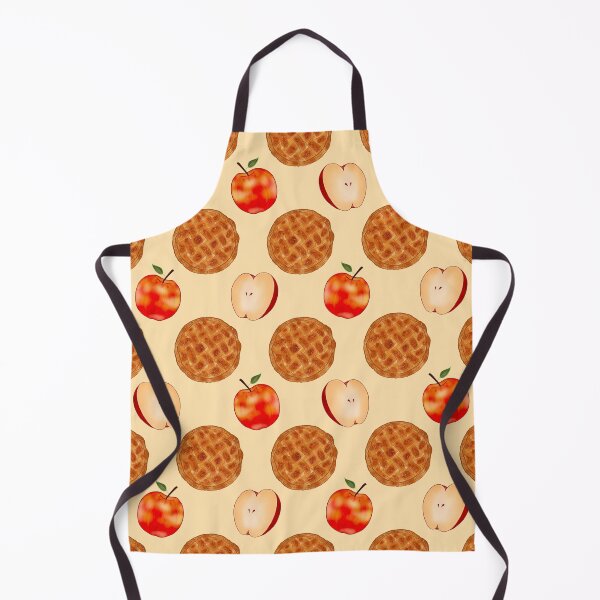 Item preview, Apple Pie Pattern – Whole Pies, Red Apples, and Apple Slices on Warm Cream Background designed and sold by Wriden.