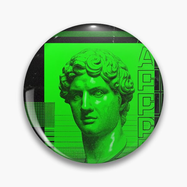 Item preview, EMPIRE FALLS': Glitching Roman Bust on Old TV Screen designed and sold by Raw-Ink.