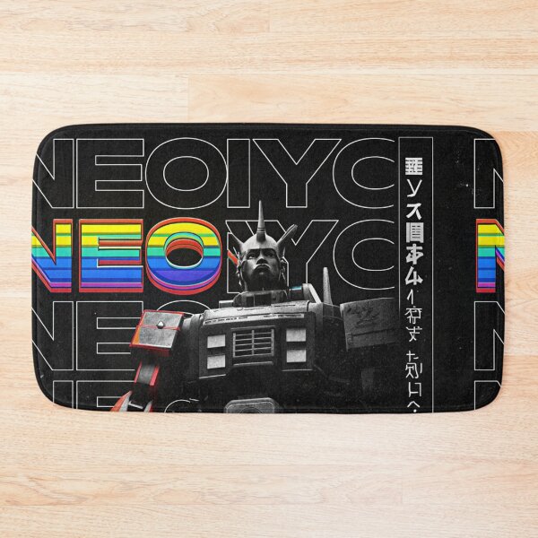 Item preview, NEO TOKYO': Giant Mecha Scanlines Brutalist Poster designed and sold by Raw-Ink.