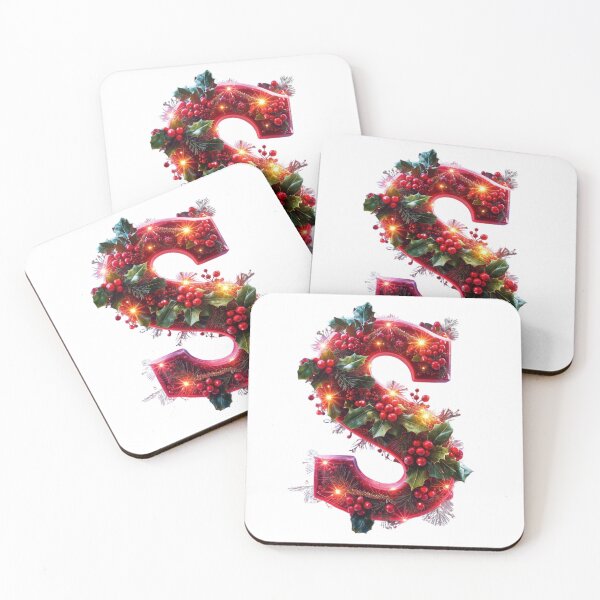 Item preview, Christmas Letter S Monogram – Seasonal Decorative Lettering designed and sold by Cultradesign.