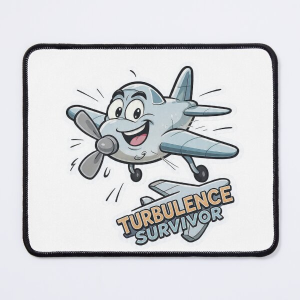 Item preview, Turbulence Survivor Airplane Travel Sticker designed and sold by Gscode.