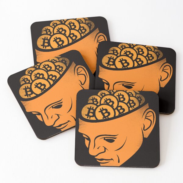 Item preview, Bitcoin Mind Wealth Shirt – Minimalist Crypto Brain Design designed and sold by Silent Stack Co.
