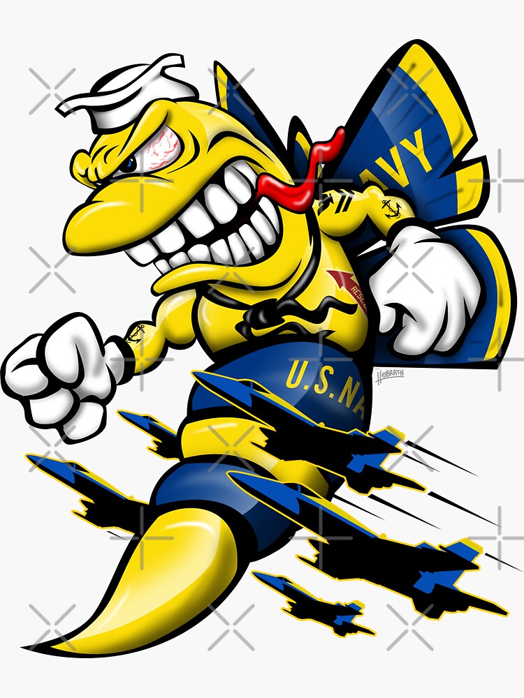 Cartoon Blue Angels F/A-18 Hornet by hobrath