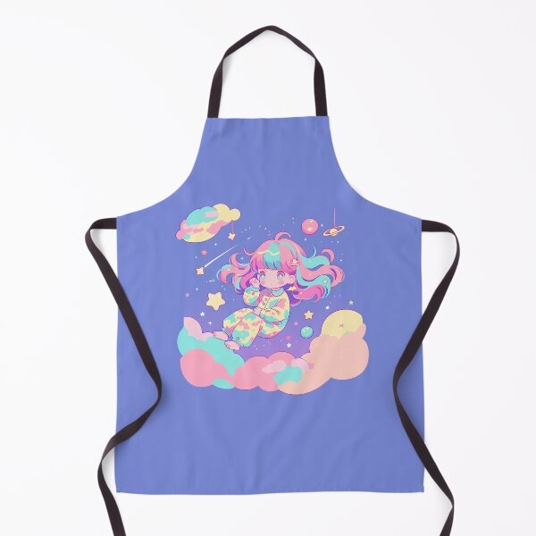 Item preview, Kawaii Dreamland Girl – Pastel Cosmic Pajama Art designed and sold by Windy-market.