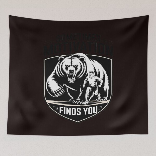 Item preview, Sometimes Motivation Finds You Running Motivational designed and sold by hettingerchaim.