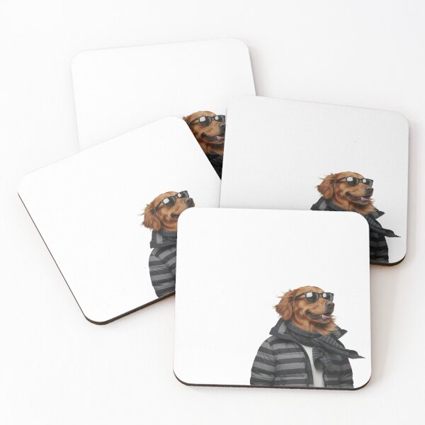 Item preview, Golden Retriever Winter Street Style | Cool Pup Art designed and sold by slydawgstudio.