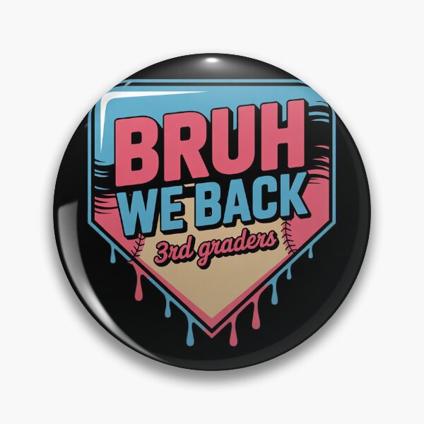 Item preview, Third Grade 3rd Grade Bruh We Back Baseball Ice Cream Drip  designed and sold by lilLilaBatArt.