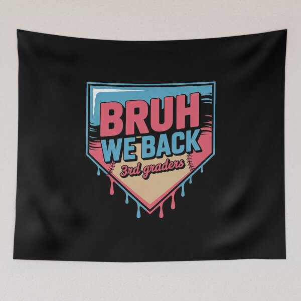 Item preview, Third Grade 3rd Grade Bruh We Back Baseball Ice Cream Drip  designed and sold by lilLilaBatArt.