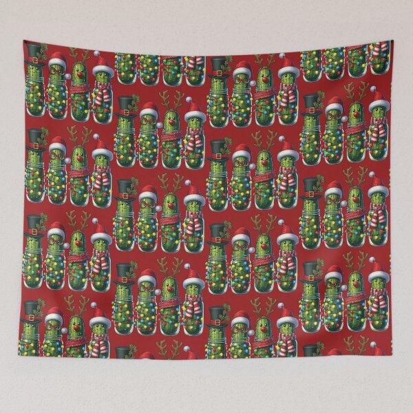 Item preview, "Funny Christmas Pickles in a Jar" – Holiday Ornament Edition designed and sold by GDCdesigns.