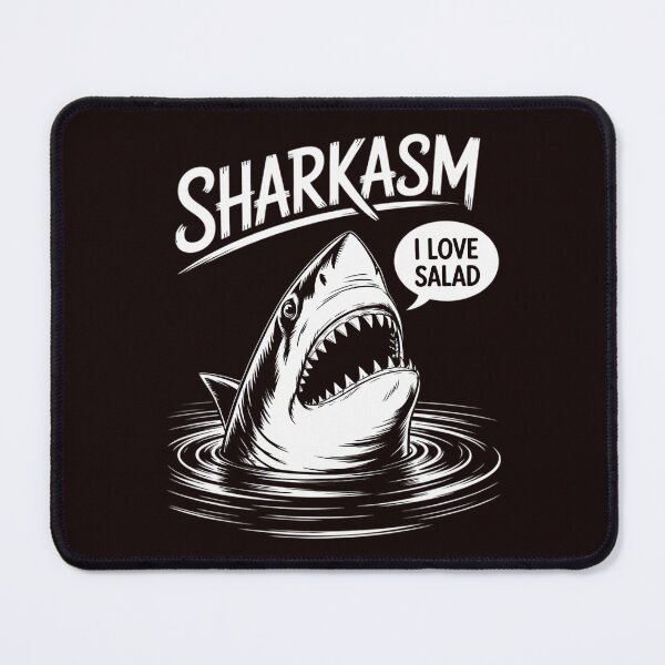 Item preview, Sharkasm I Love Salad Sarcastic Shark designed and sold by hettingerchaim.