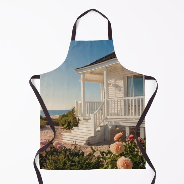 Item preview, Pure White Seaside Bungalow in Flowering Sand Dunes designed and sold by BlareBlare.