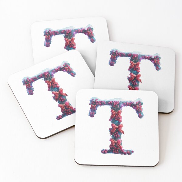 Item preview, Christmas Letter T Monogram – Festive Holiday Alphabet Art designed and sold by Cultradesign.