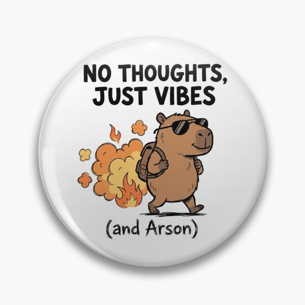 Item preview, Capybara Walking Away From Fire designed and sold by yellowveggiez.