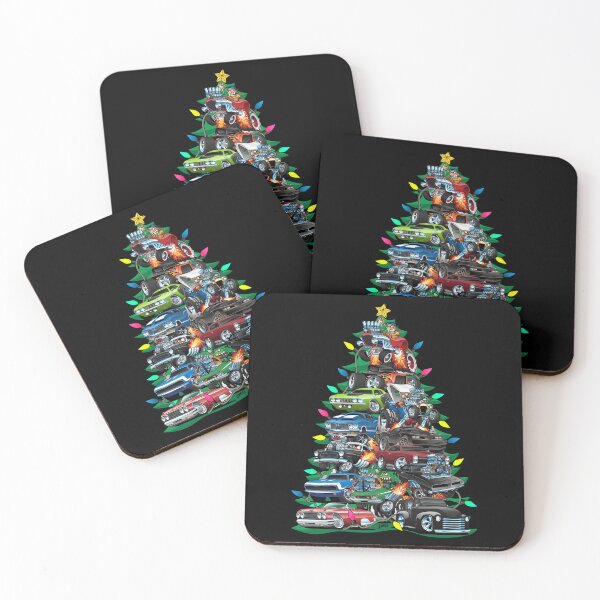Item preview, Car Madness Christmas Tree Classic Muscle Cars And Hotrods designed and sold by BaidenNeta.