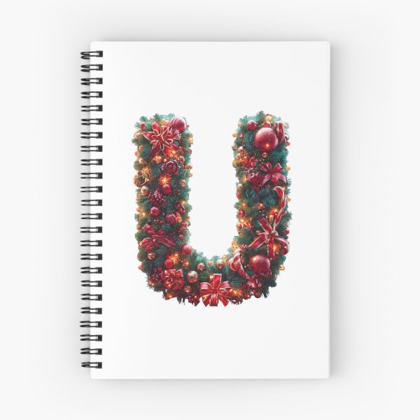 Item preview, Christmas Letter U Monogram – Holiday Typography Art designed and sold by Cultradesign.