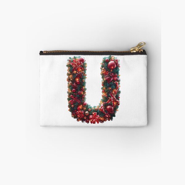 Item preview, Christmas Letter U Monogram – Holiday Typography Art designed and sold by Cultradesign.
