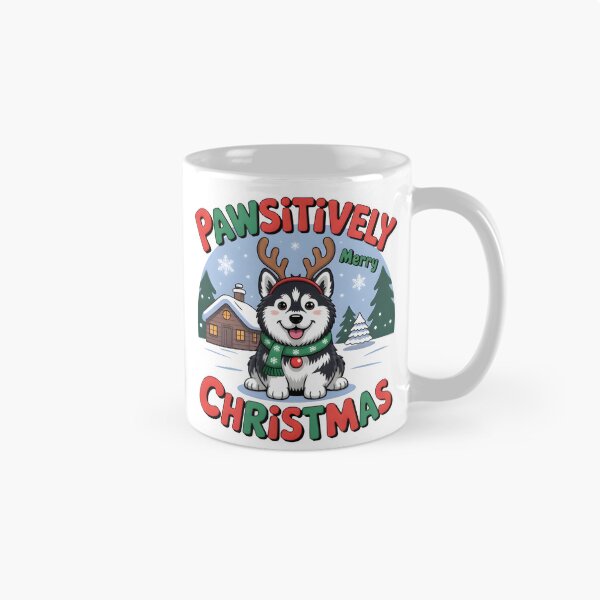 Item preview, Festive Puppy Christmas Design – Cute Dog Cartoon Art | Pawsitively Merry Christmas designed and sold by Style-Sense.