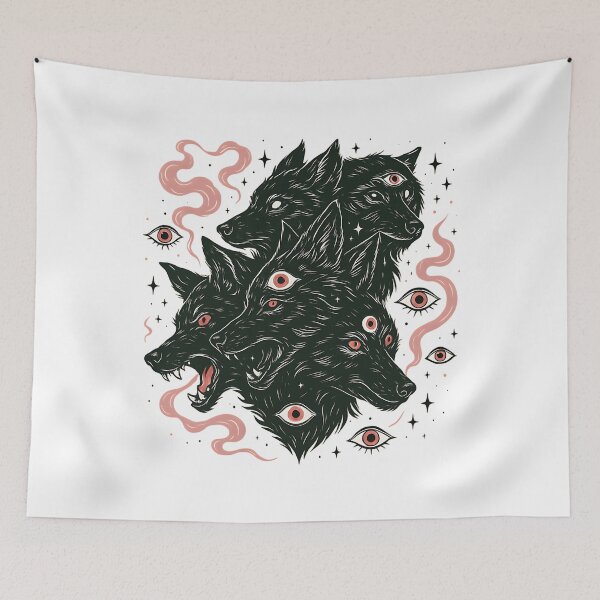 Item preview, Six-Eyed Wolves designed and sold by WheatDraft.