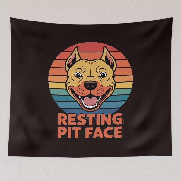 Item preview, Resting Pit Face Pitbull Pitty Dog Lover Owner Gift designed and sold by hettingerchaim.