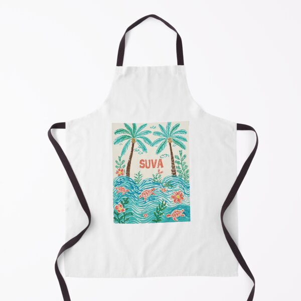 Item preview, Tropical illustration featuring palm trees, sea turtles, and island flowers designed and sold by StormArte.