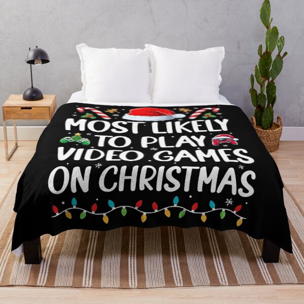 Item preview, Funny Gamer Most Likely To Play Video Games On Christmas designed and sold by BaidenNeta.