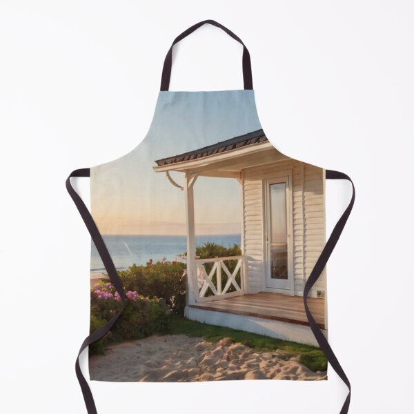 Item preview, White Coastal Cottage with Ocean Breeze Flowers designed and sold by BlareBlare.