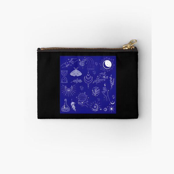 Item preview, Witchy Celestial Pattern Moon Stars Magic On Blue designed and sold by WheatDraft.