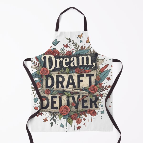 Item preview, Dream, Draft, Deliver Motivational Creative Process Typography Design designed and sold by AlienTechs.