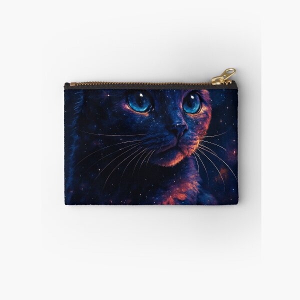 Item preview, Cosmic Galaxy Cat Neon Illustration designed and sold by GreenLobster33.