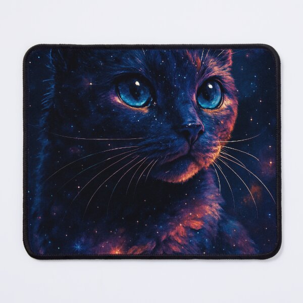 Item preview, Cosmic Galaxy Cat Neon Illustration designed and sold by GreenLobster33.
