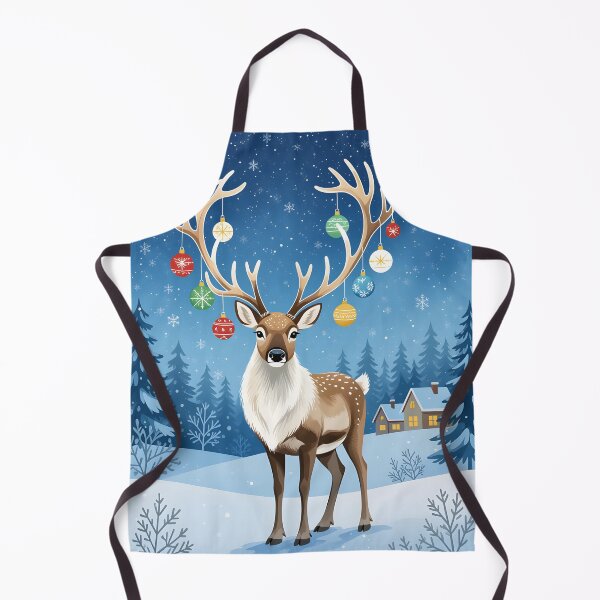 Item preview, Christmas magestic reindeer with baubles hanging from his antlers designed and sold by Ponted.