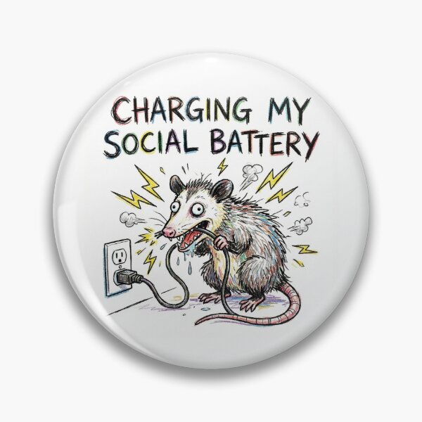 Item preview, Charging My Social Battery designed and sold by yellowveggiez.