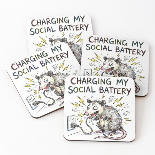 Item preview, Charging My Social Battery designed and sold by yellowveggiez.
