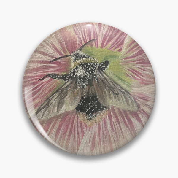 Item preview, bumble bee on flower gouache painting  designed and sold by June Clancy.