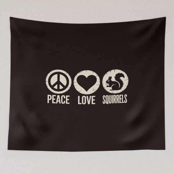 Item preview, Peace Love Squirrels Cute Rodent Women Girls Kids Toddler designed and sold by hettingerchaim.