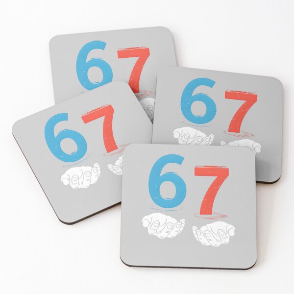 Item preview, 67 Six Seven Meme Gen Alpha Slang 6 7 Hands Funny Boys Kids designed and sold by FrankIsabel.