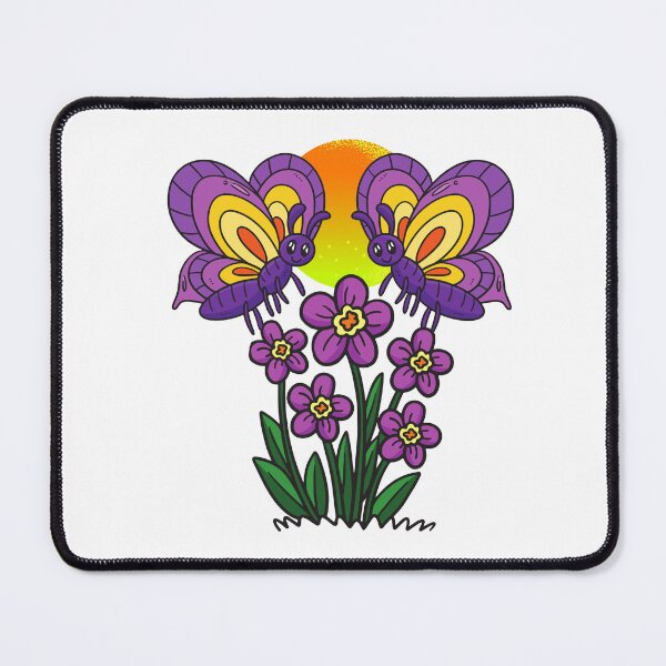 Item preview, Whimsical Cartoon Butterflies with Flowers and Sun – Cheerful Spring Illustration designed and sold by Love3Happy.