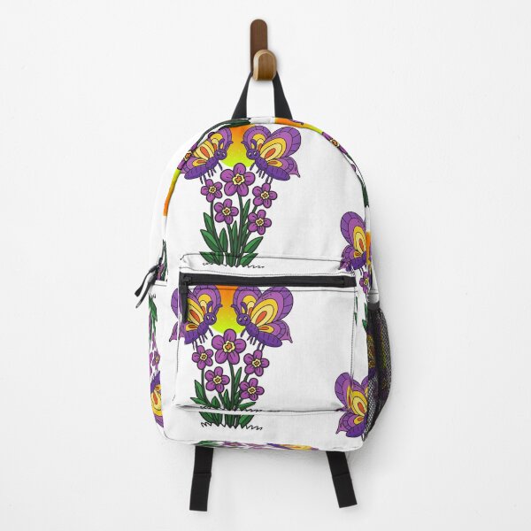 Item preview, Whimsical Cartoon Butterflies with Flowers and Sun – Cheerful Spring Illustration designed and sold by Love3Happy.