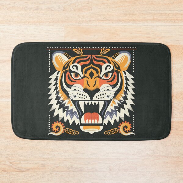Item preview, Angry tiger head tattoo designed and sold by xiao xuans.