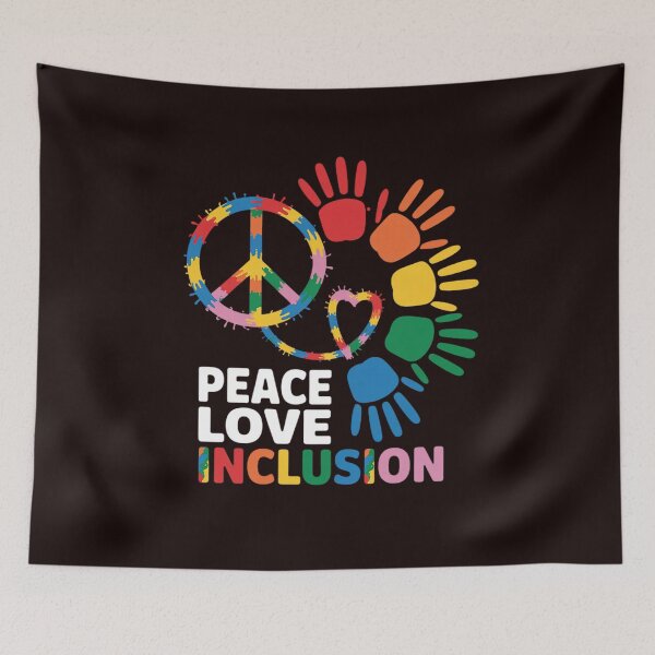 Item preview, Peace Love Inclusion Sped Squad Special-Ed Teacher Daycare Men Women designed and sold by hettingerchaim.
