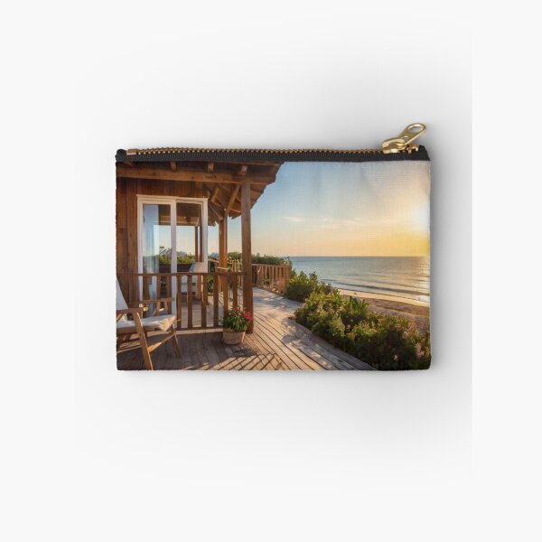 Item preview, Rustic Wooden Beach Bungalow in Flowering Sand designed and sold by BlareBlare.