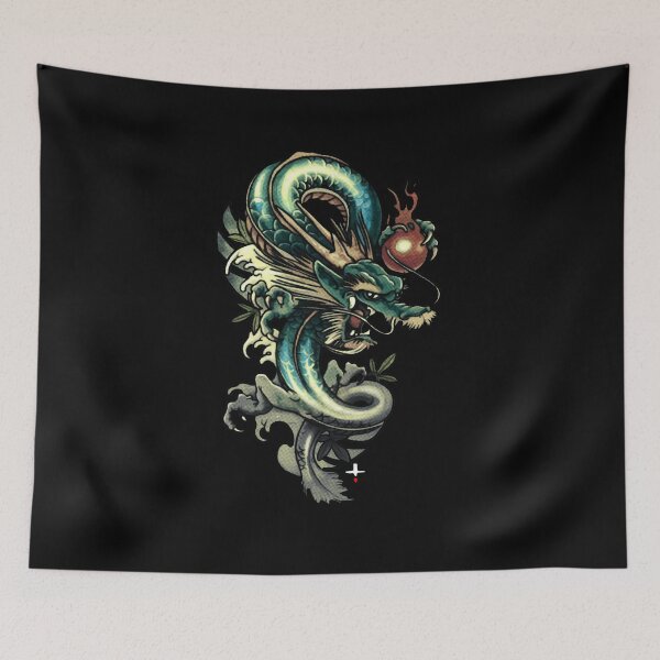 Item preview, dragon designed and sold by talvutattoo.