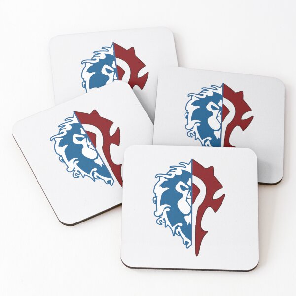 Item preview, Horde & Alliance Inspired Split Emblem – Dual Faction Fantasy Crest designed and sold by PosterFuel.