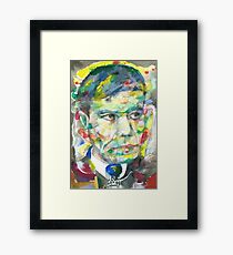 BORIS PASTERNAK - watercolor portrait.2 Framed Print