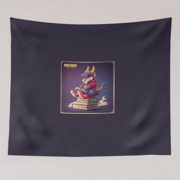Item preview, Book Dragon – Cute Hoodie Dragon Sitting on a Stack of Books designed and sold by Cairo-Ink.