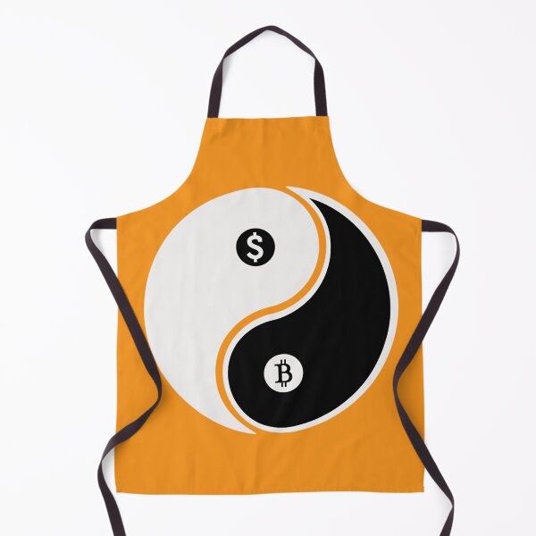 Item preview, Crypto vs Fiat Yin-Yang Shirt – Minimalist Wealth Balance Design designed and sold by Silent Stack Co.