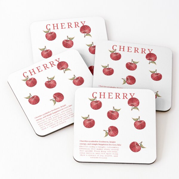 Item preview, Cute Cherry Design | Unique Aesthetic Beautifully and Premuim Designed Cherry | Bright Watery and Juicy Cherry Tshirt Design  designed and sold by YasirHamidDesigns .