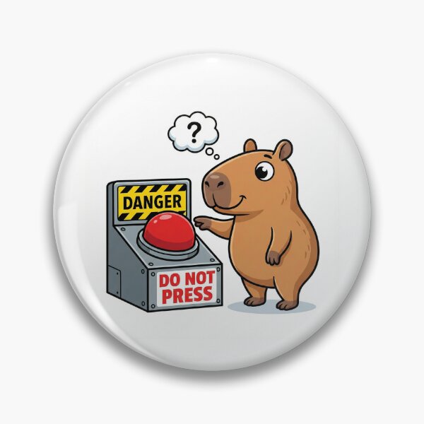 Item preview, Danger. Do Not Press. designed and sold by yellowveggiez.