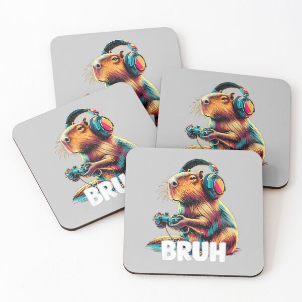 Item preview, Bruh Capybaras Funny Video Games Capybara Gamer Gaming designed and sold by FrankIsabel.
